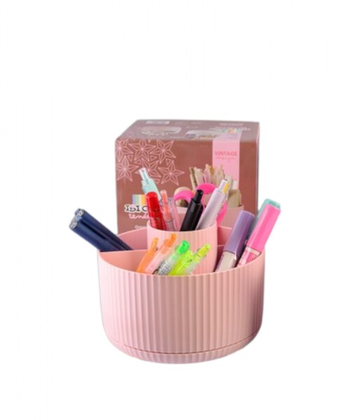 Organizador giratorio 360º de escritorio ibi craft tendance - rosado Organizador giratorio 360º de escritorio ibi craft tendance - rosado