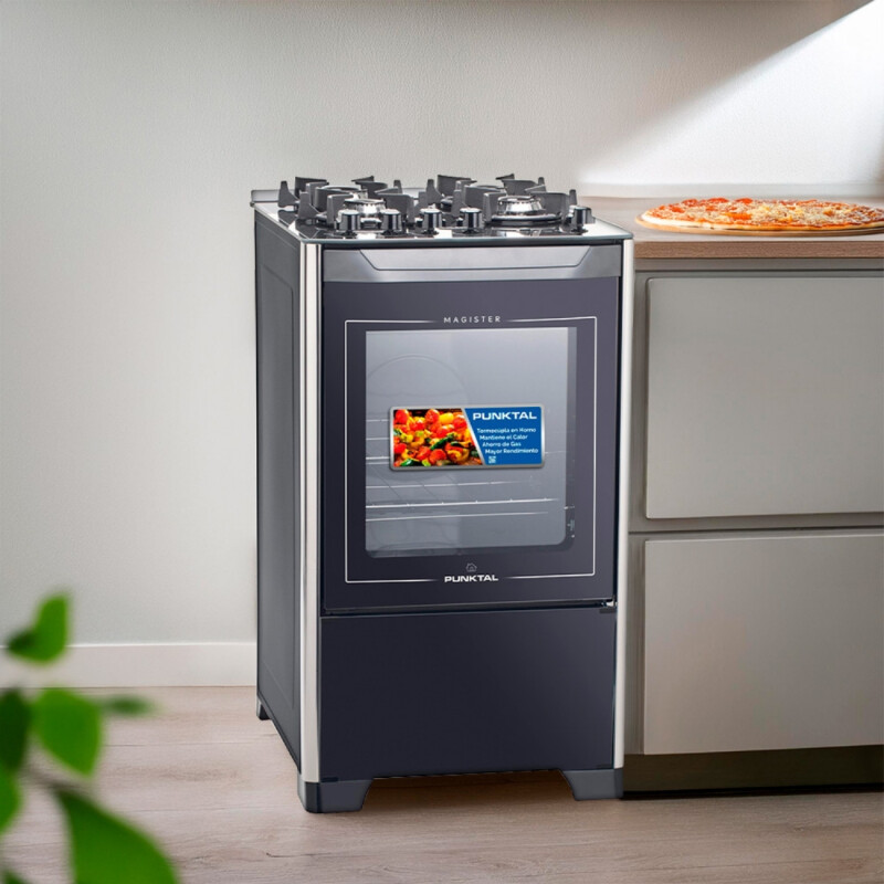 COCINA PUNKTAL A GAS 4H CON GRILL - PK-490G Cocina Punktal A Gas 4h Con Grill - Pk-490g