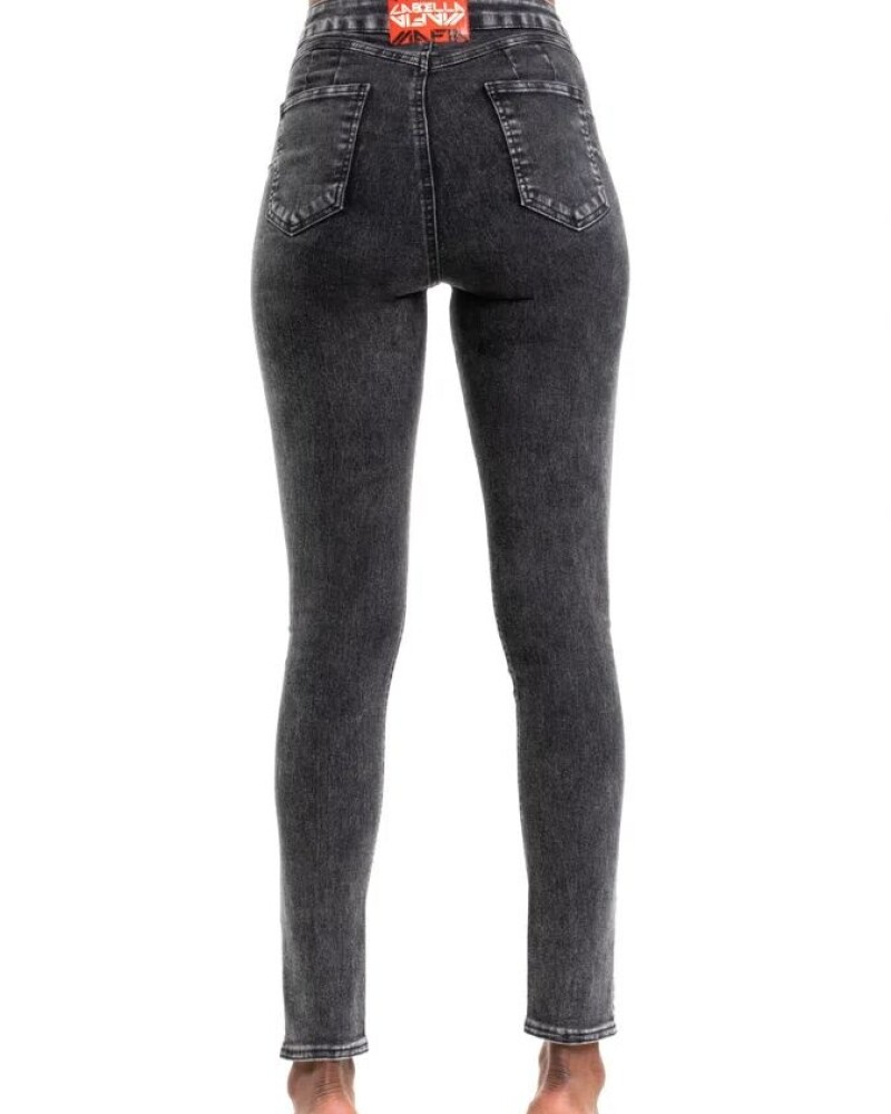 Calza Denim Jean Negra Futura U