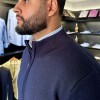 Campera Tejida Azul Marino