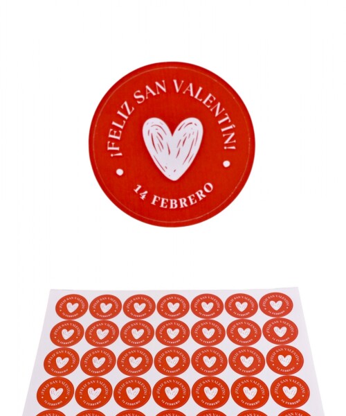 Stickers san valentin plancha DISEÑO 7
