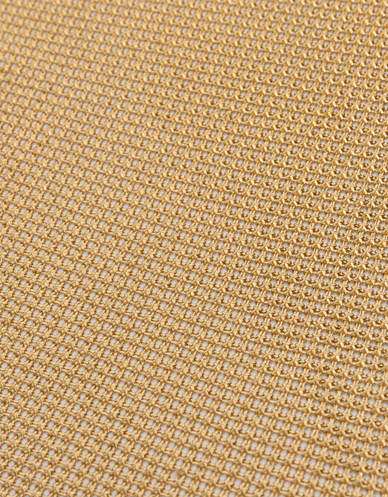 Pañuelos Raso Pañuelo De Mesh Metálica - Dorado