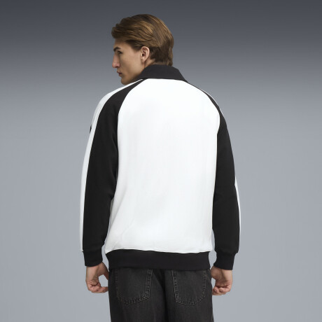 T7 Relax.Wing Collar Jac.Track Jkt.63299402 Blanco/negro