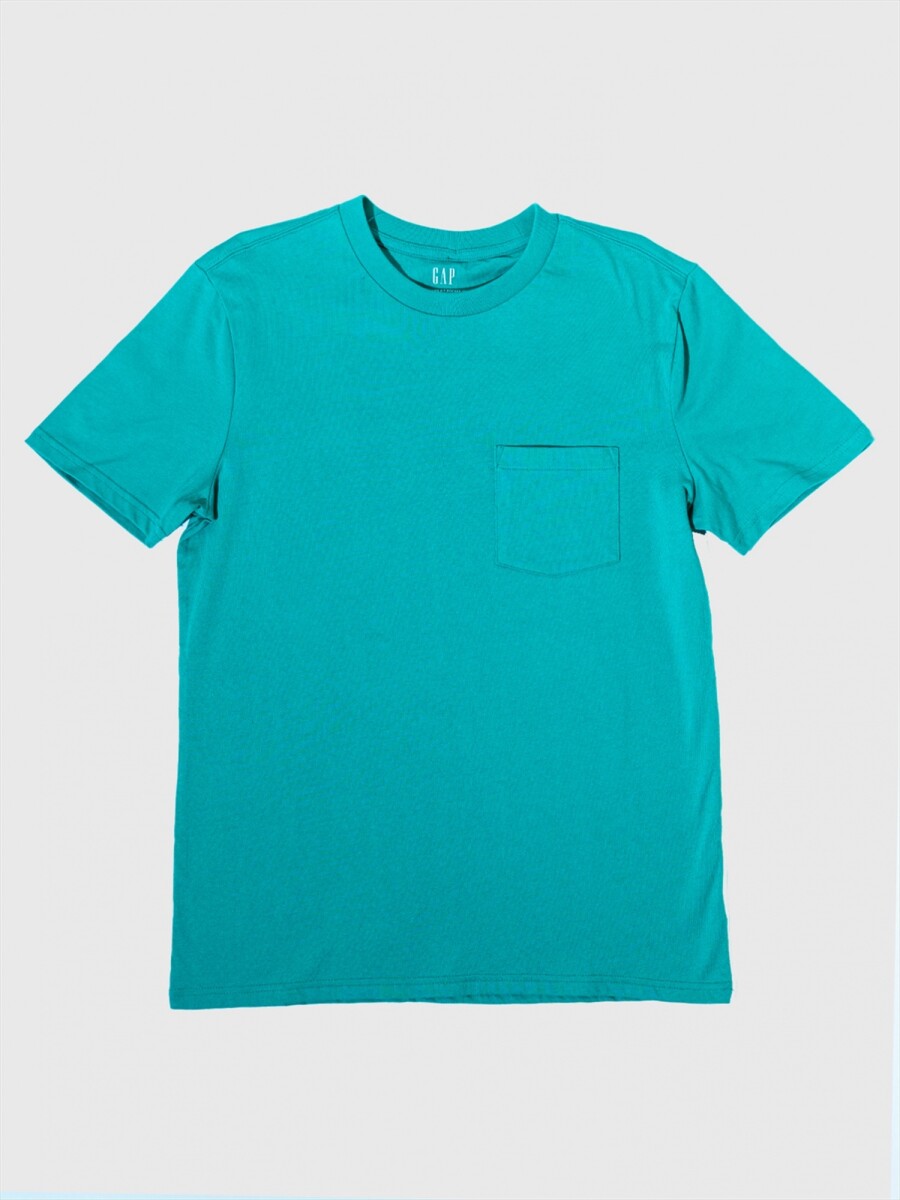 Remera Con Bolsillo Hombre - Deluxe Green 