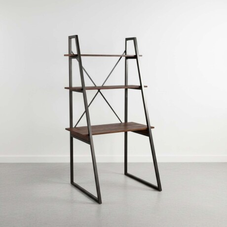 WILLOW MADERA-Y-METAL MARRON ESCRITORIO/ESTANTERÍA