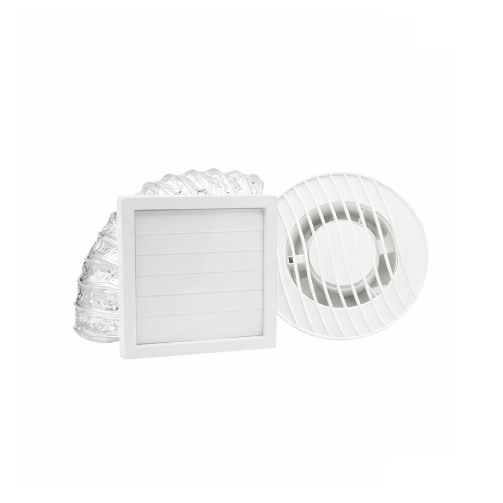 Extractor ARKIT18 con veneciana y corrugado 150mm Extractor Arkit18 Con Veneciana Y Corrugado 150mm