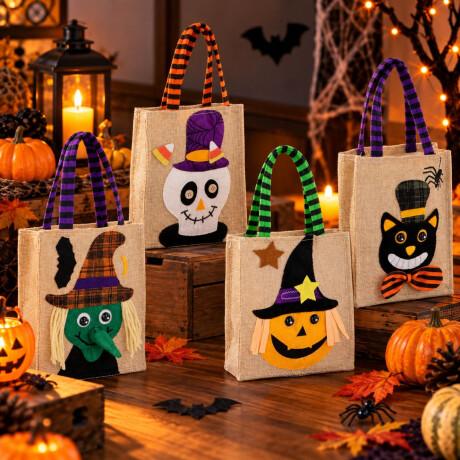 Bolsa Arpillera de Halloween Bolsa Arpillera de Halloween