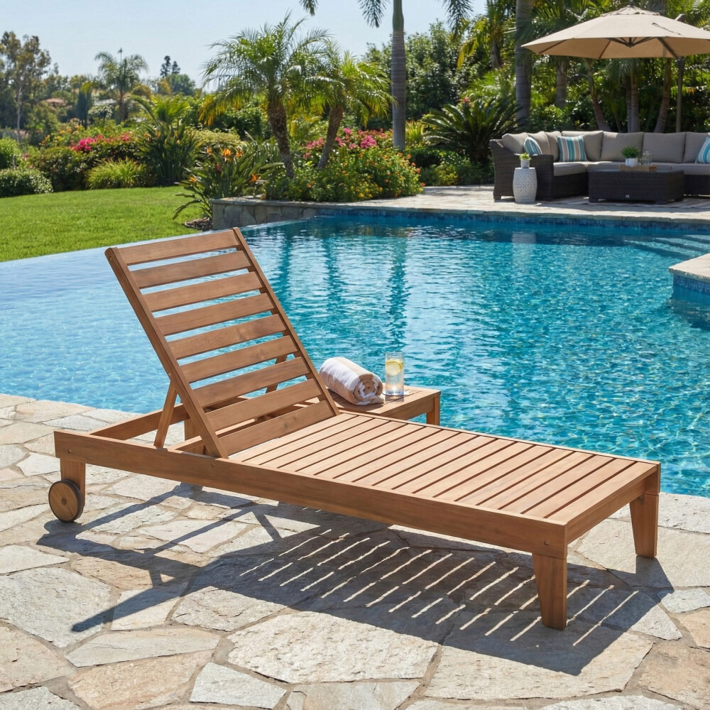 Reposera de Exterior 3 posiciones Madera - Caraíva Reposera de Exterior 3 posiciones Madera - Caraíva