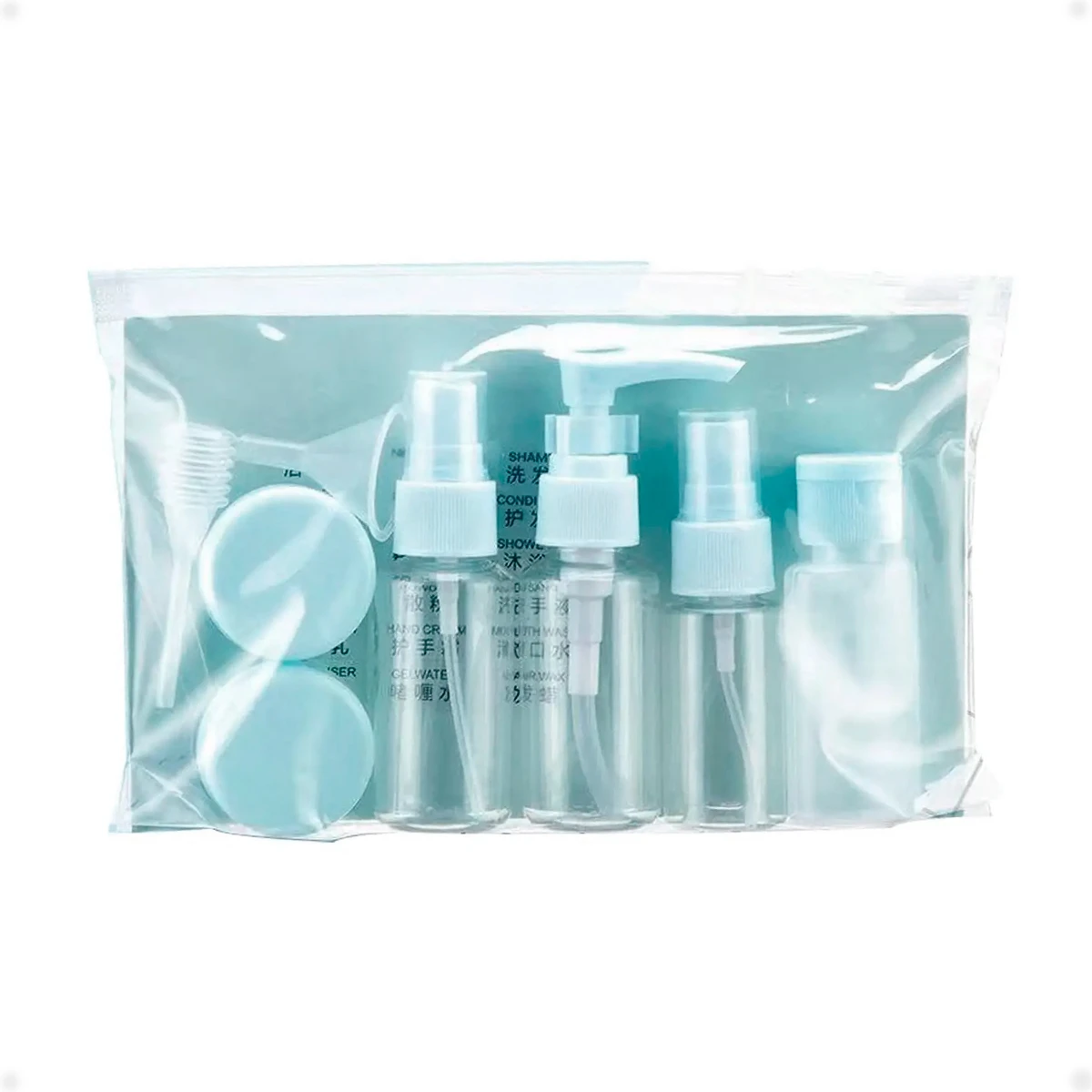 Recipientes para viaje Kit para Cosméticos - Celeste 
