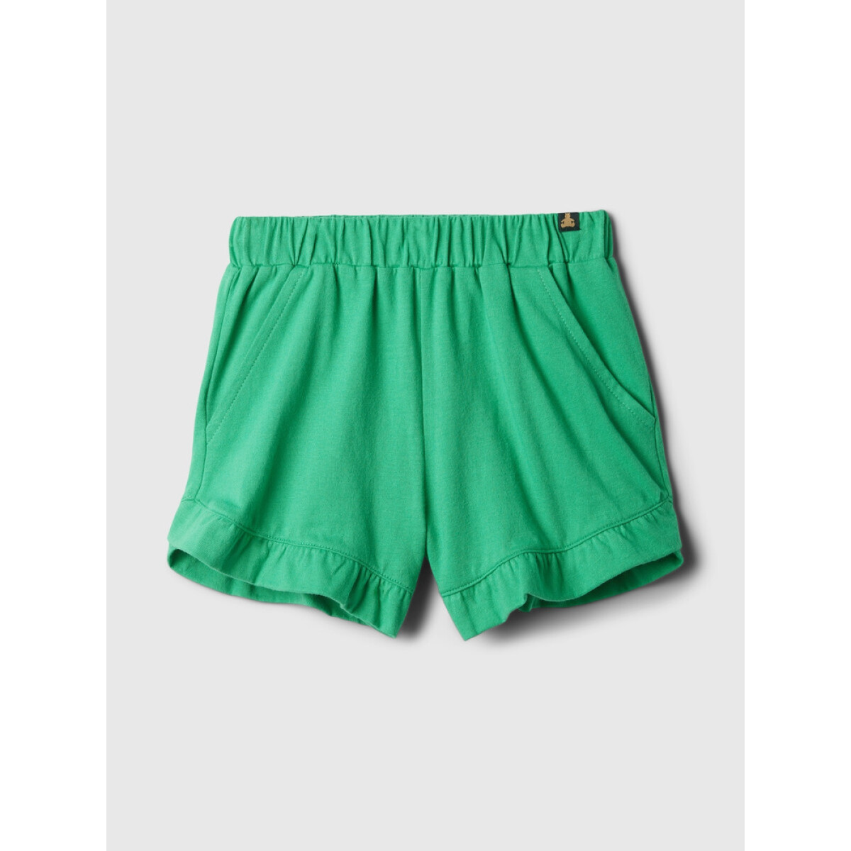 BF RUFFLE SHORT - PRINTS - SIMPLY GREEN 17-5936 