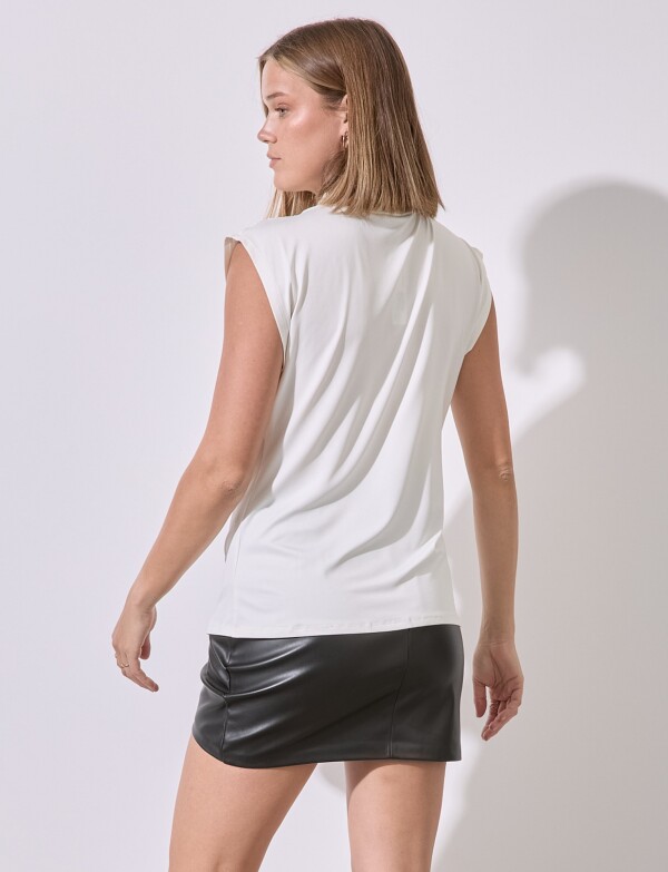 Blusa Cuello Volcado Plus Size CRUDO