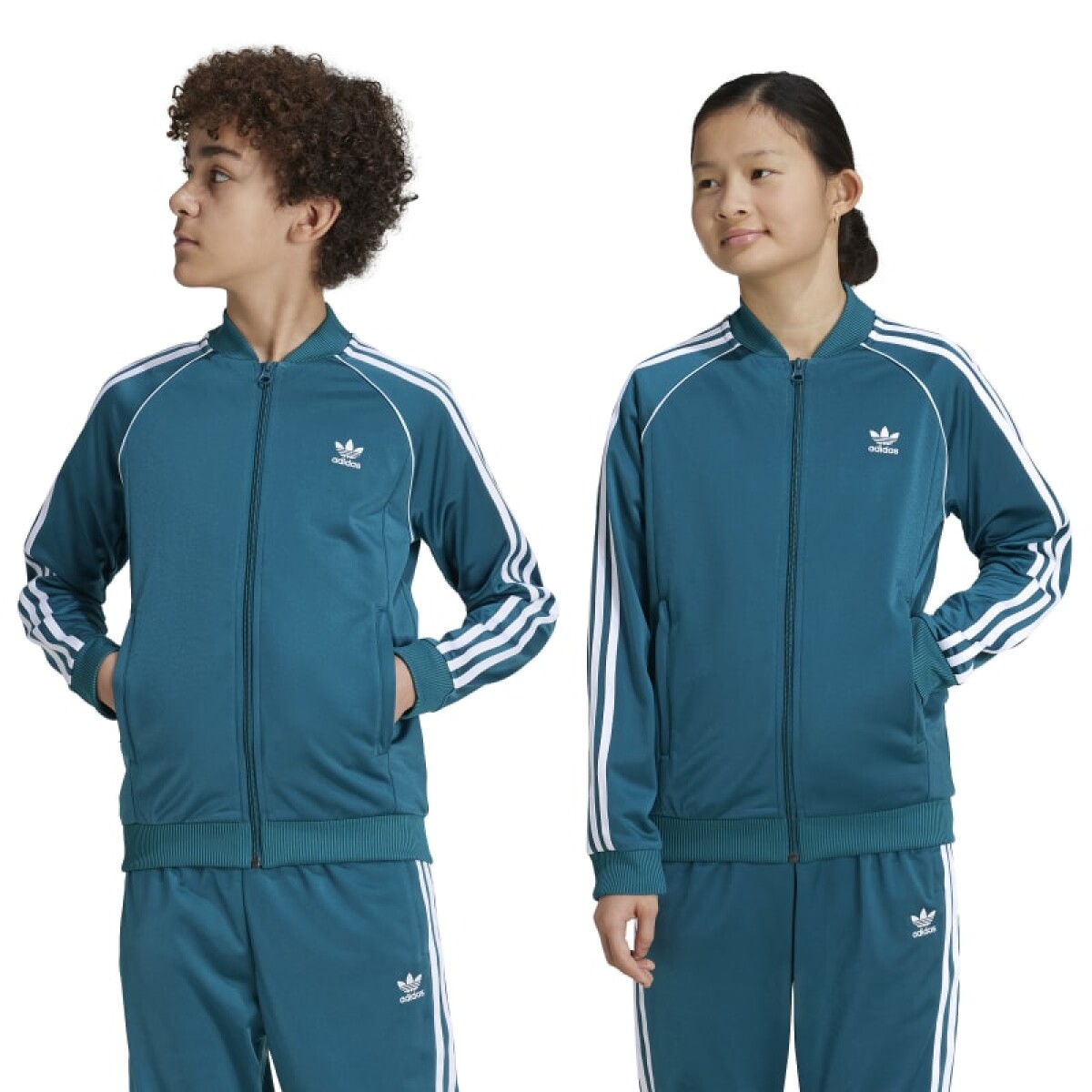 Campera Adidas Adicolor Track - Azul 