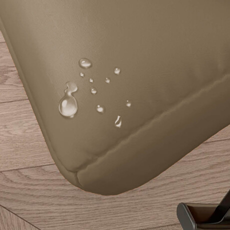 Sillón Reposera Mecedora Respaldo Ajustable Bolsillo Marron