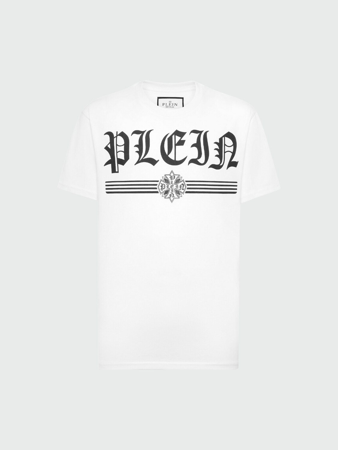 PHILIPP PLEIN - Camiseta de cuello redondo Hexagonal Blanco