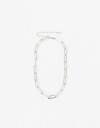 Collares Cortos Metal Collar Corto Eslabones De Acero - Plateado