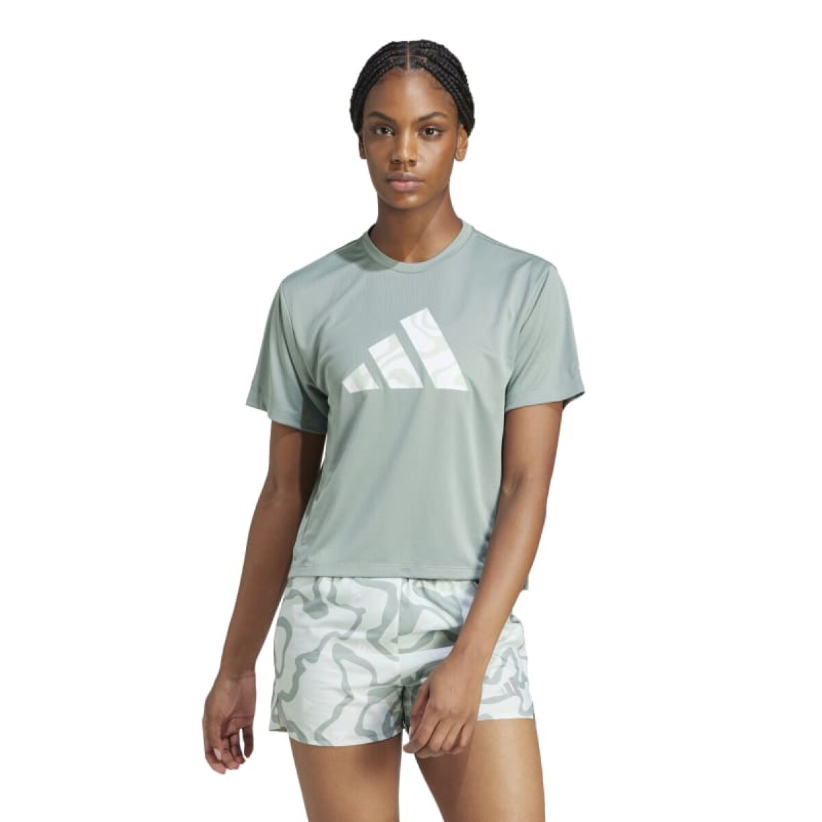 Remera Adidas Run It Bl - Verde 