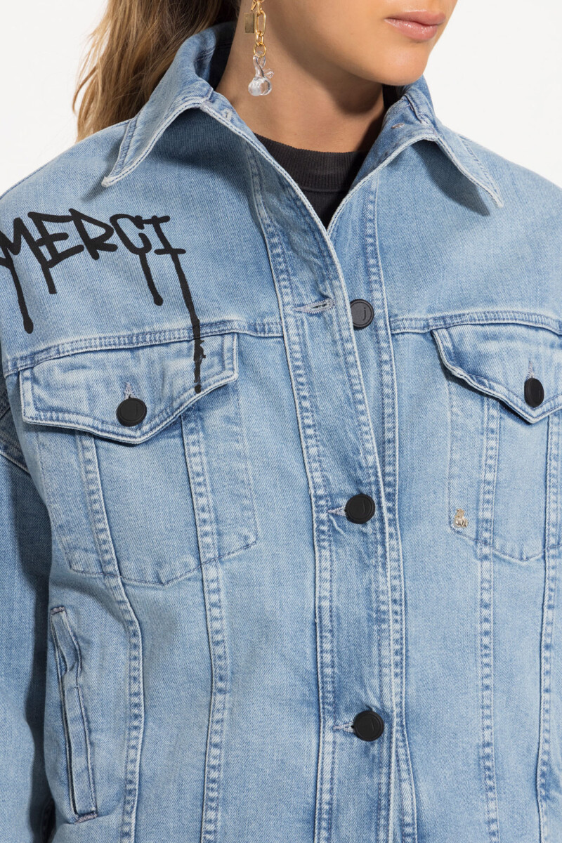 CAMPERA CHERRY DENIM Celeste