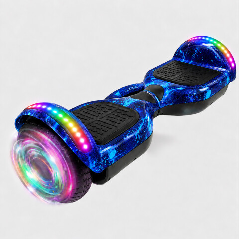 Skate Patineta Eléctrica 6.5" Con Música + Luces Led AZUL