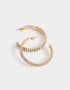 Aros Argollas Strass Aros Argollas Con Strass - Dorado
