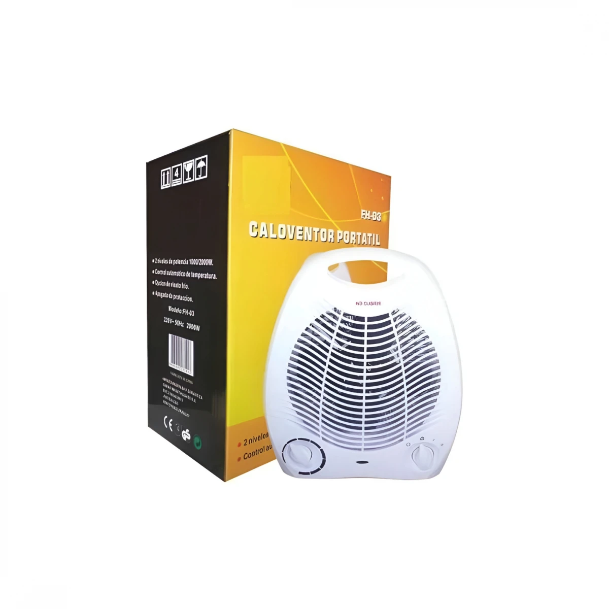 CALOVENTILADOR PORTATIL CASINO REDONDO FH-03 KBL 3781/8842 1000/2000W 