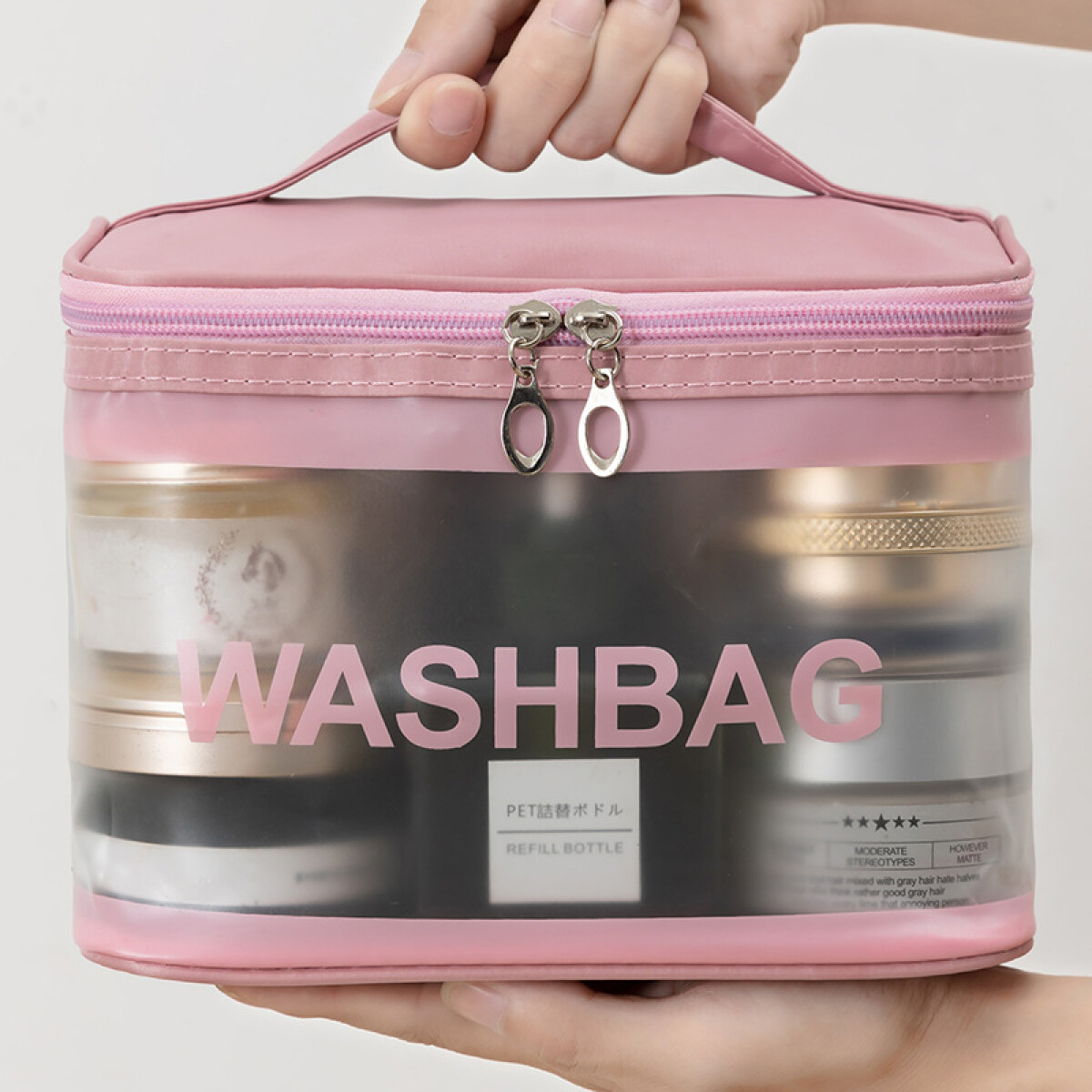 Necessaire Impermeable Ideal Maquillaje - Rosado 