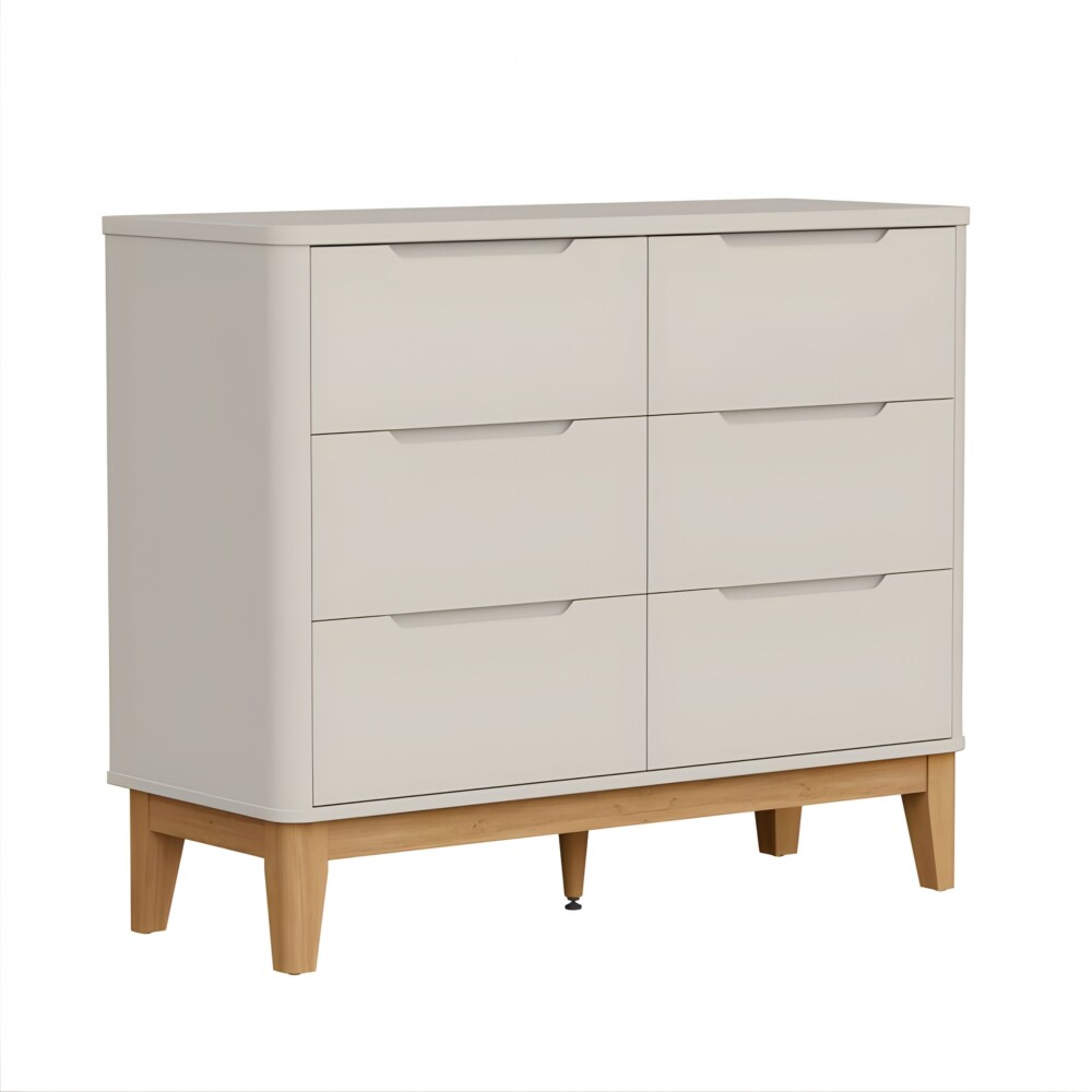 Cómoda 6 Cajones Infantil - Boom Gris