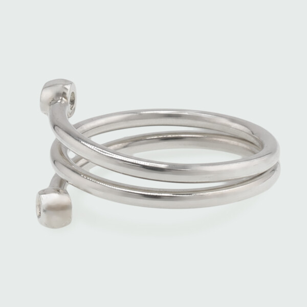 Anillo Moon Envolvente de Plata 925 con Brillantes Anillo Moon Envolvente de Plata 925 con Brillantes