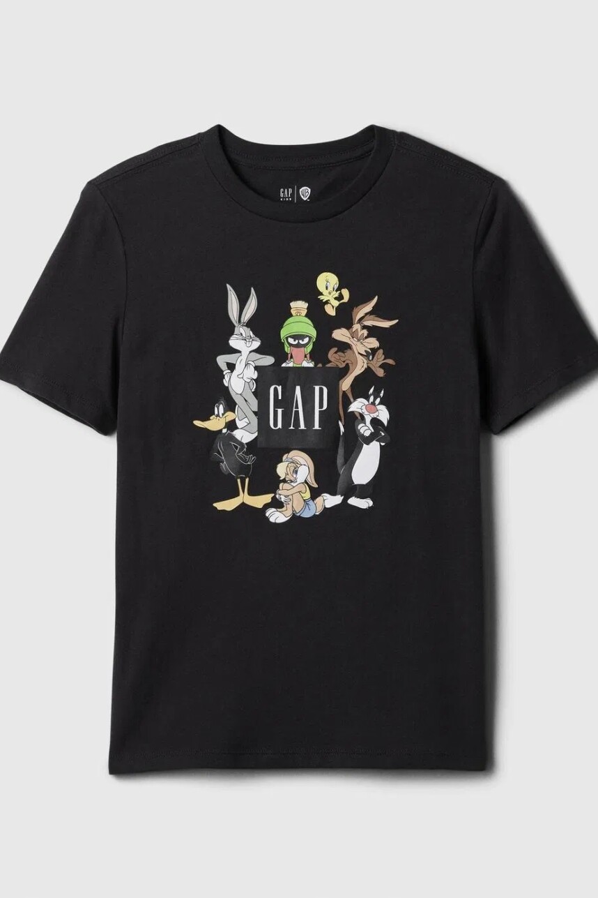 Remera Logo Gap Looney Tunes Niño Moonless Night