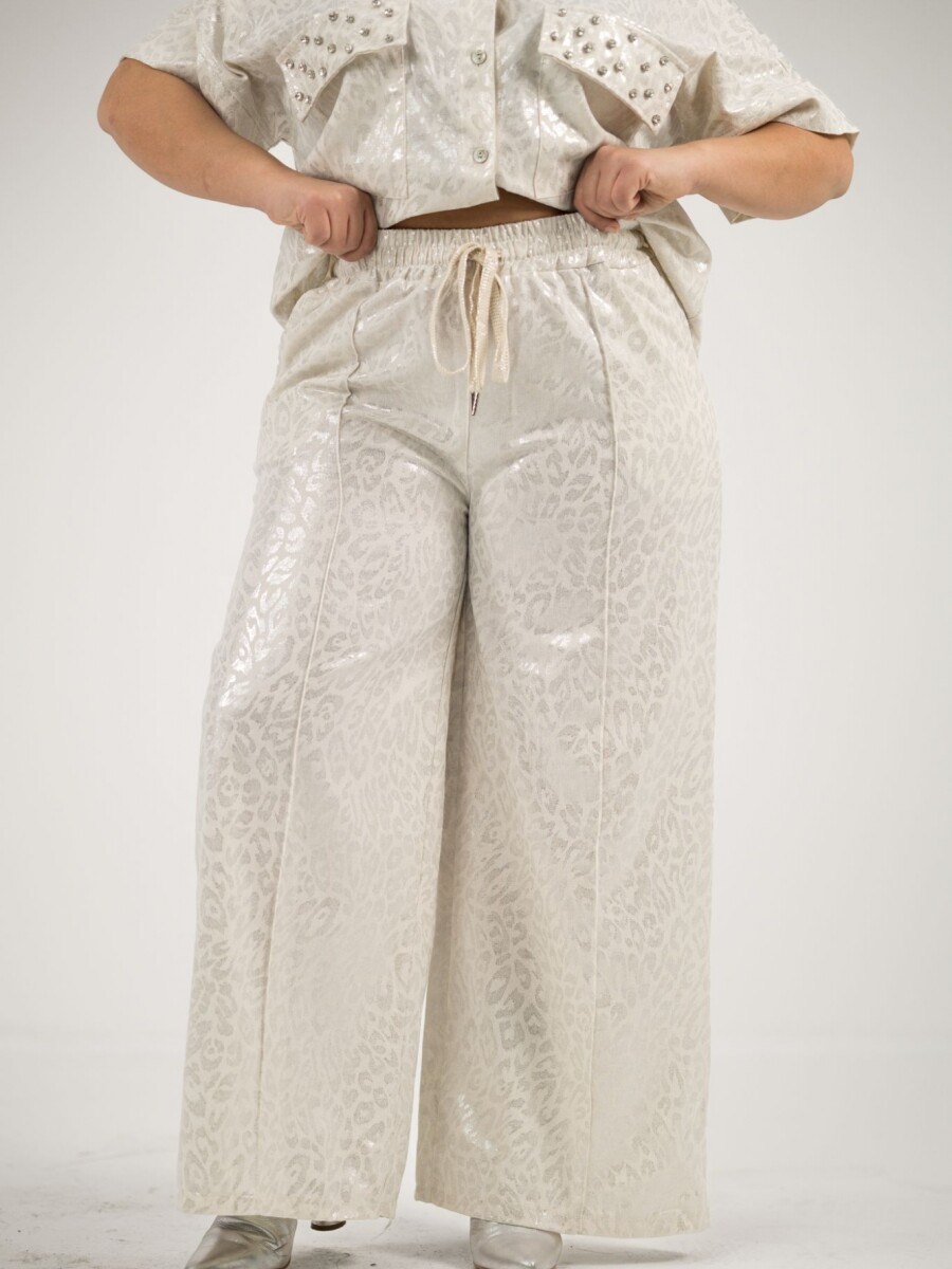 Pantalón plateado