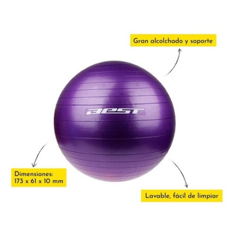 Pelota de pilates 65 cm de diámetro Best Violeta