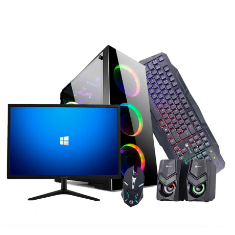 PC GAMER PLUS II + Mon NUEVO 22".AMD Ryzen 5 5500. RAM 8GB, Disco Sólido256GB+D.Duro 500GB, Tarjeta RTX 3050 GDDR6 6GB PC GAMER PLUS II + Mon NUEVO 22".AMD Ryzen 5 5500. RAM 8GB, Disco Sólido256GB+D.Duro 500GB, Tarjeta RTX 3050 GDDR6 6GB
