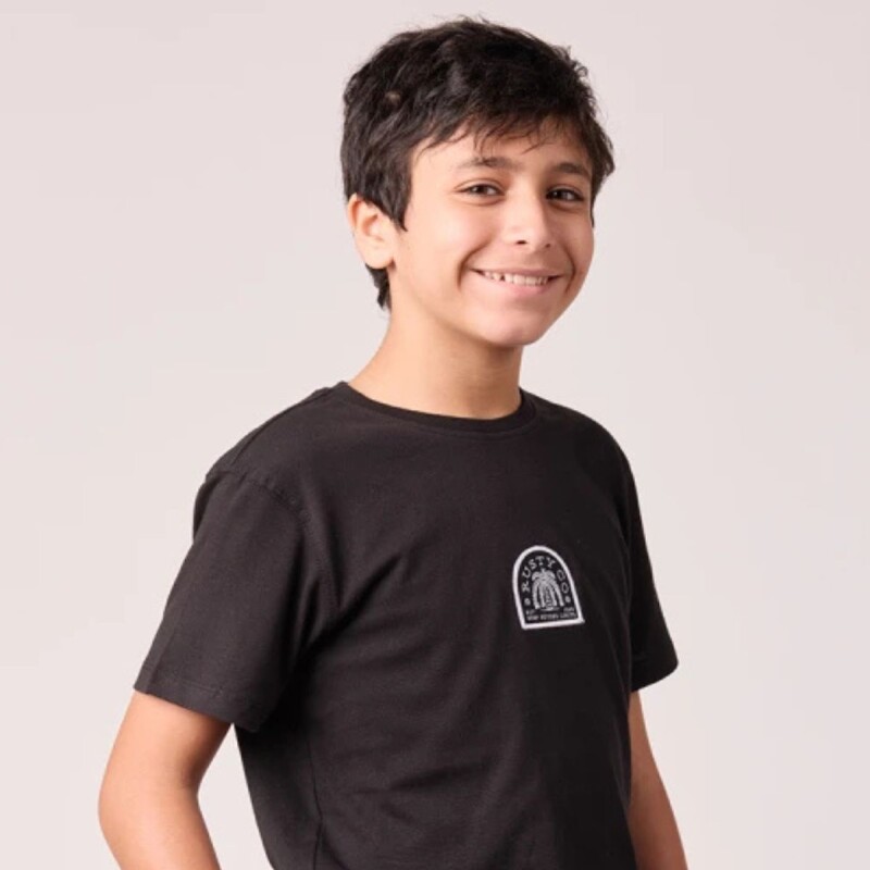 Remera Niño BRIONE TEEN Rusty Negro