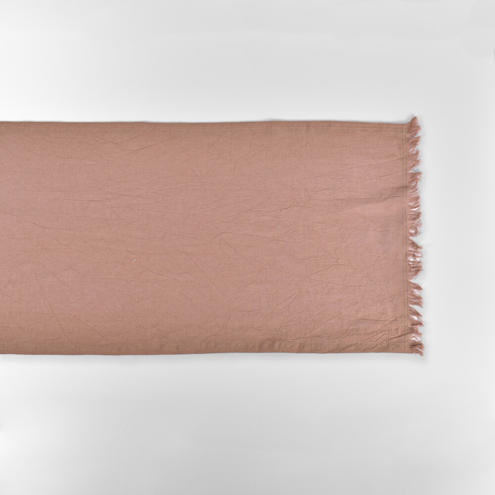 Caminero 45x185 Tusor Soft con Flecos Praline