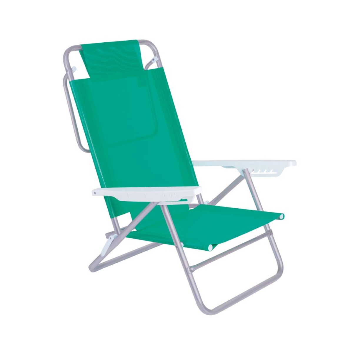 SILLA RECLINABLE 6 POSICIONES ALUMINIO SUMMER COLORES SURTIDOS 