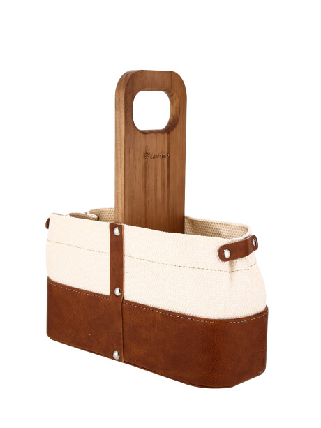 Matera De Auto Tela Brandy / Beige