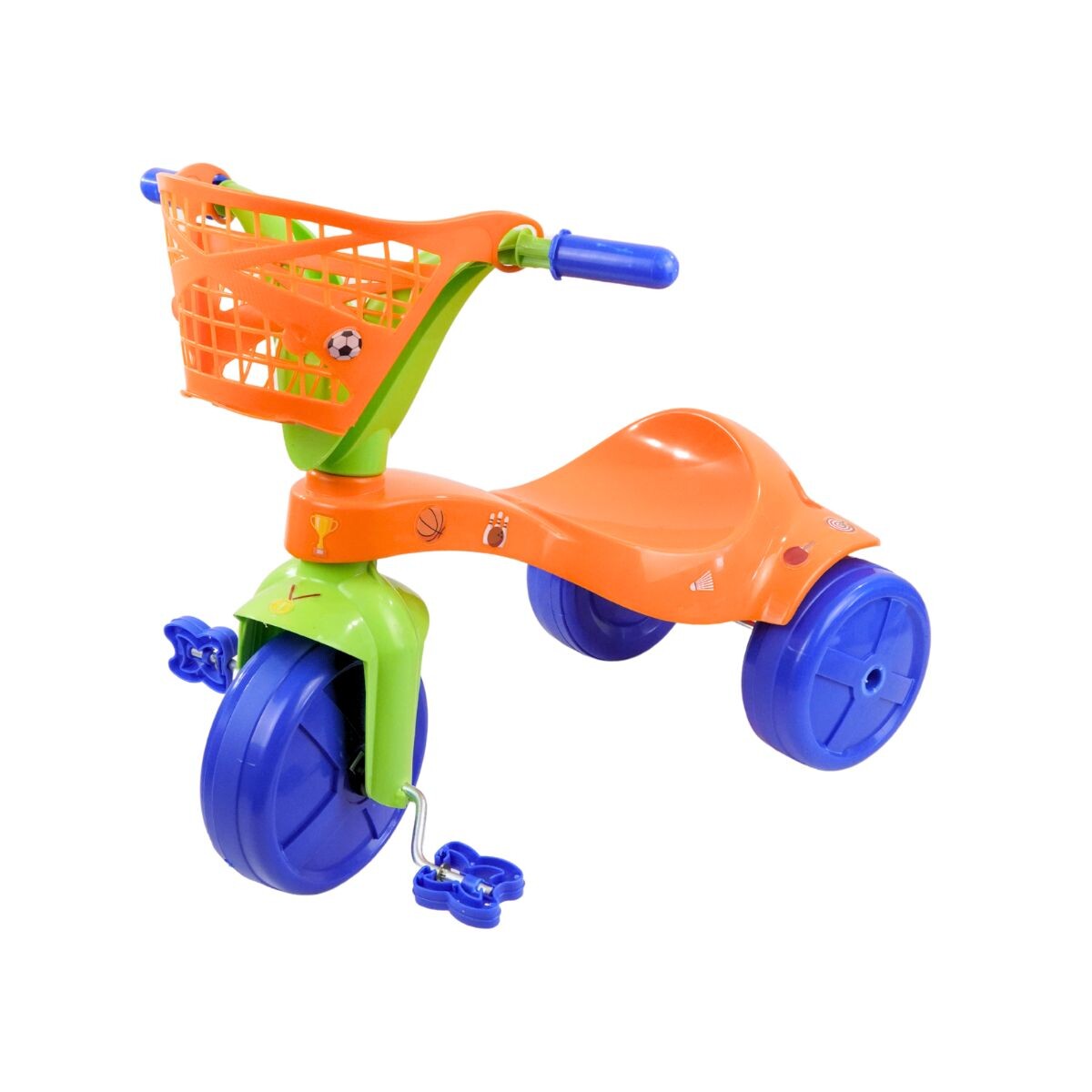 Triciclo Xalingo deportes con pedales y canasto 