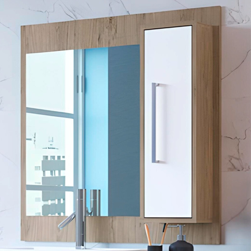 Mueble De Baño 80 Cm Pileta + Espejo Premium La Tentación Mueble De Baño 80 Cm Pileta + Espejo Premium La Tentación