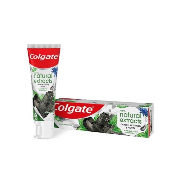 Gel Dental Natural Extracts Carbón Activado y Menta 90 g - Colgate Gel Dental Natural Extracts Carbón Activado y Menta 90 g - Colgate