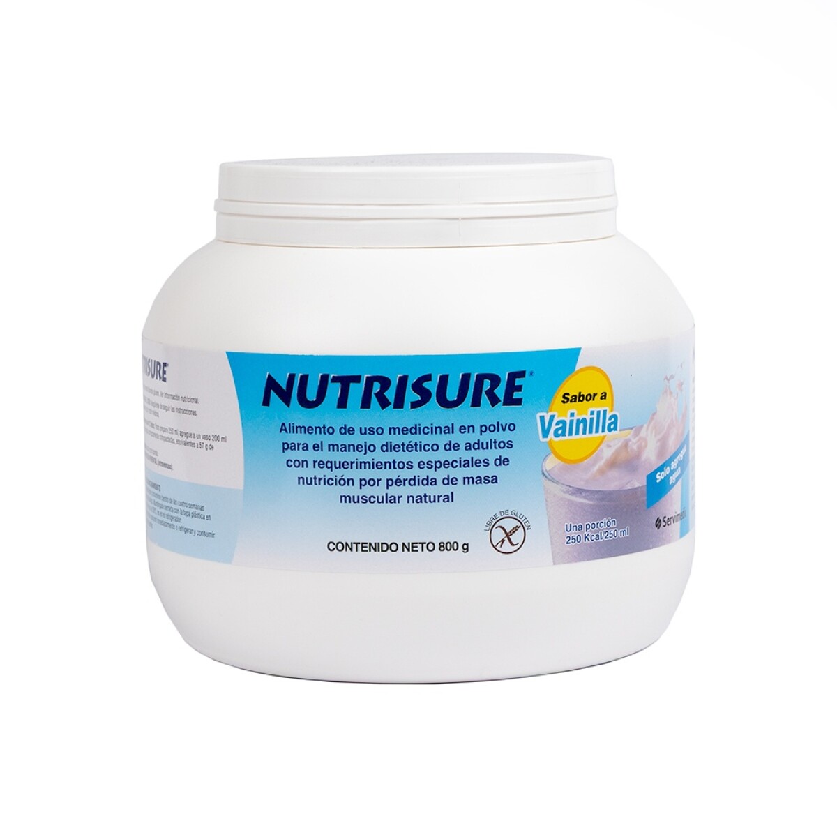 Nutrisure complemento en polvo sabor vainilla 800g 