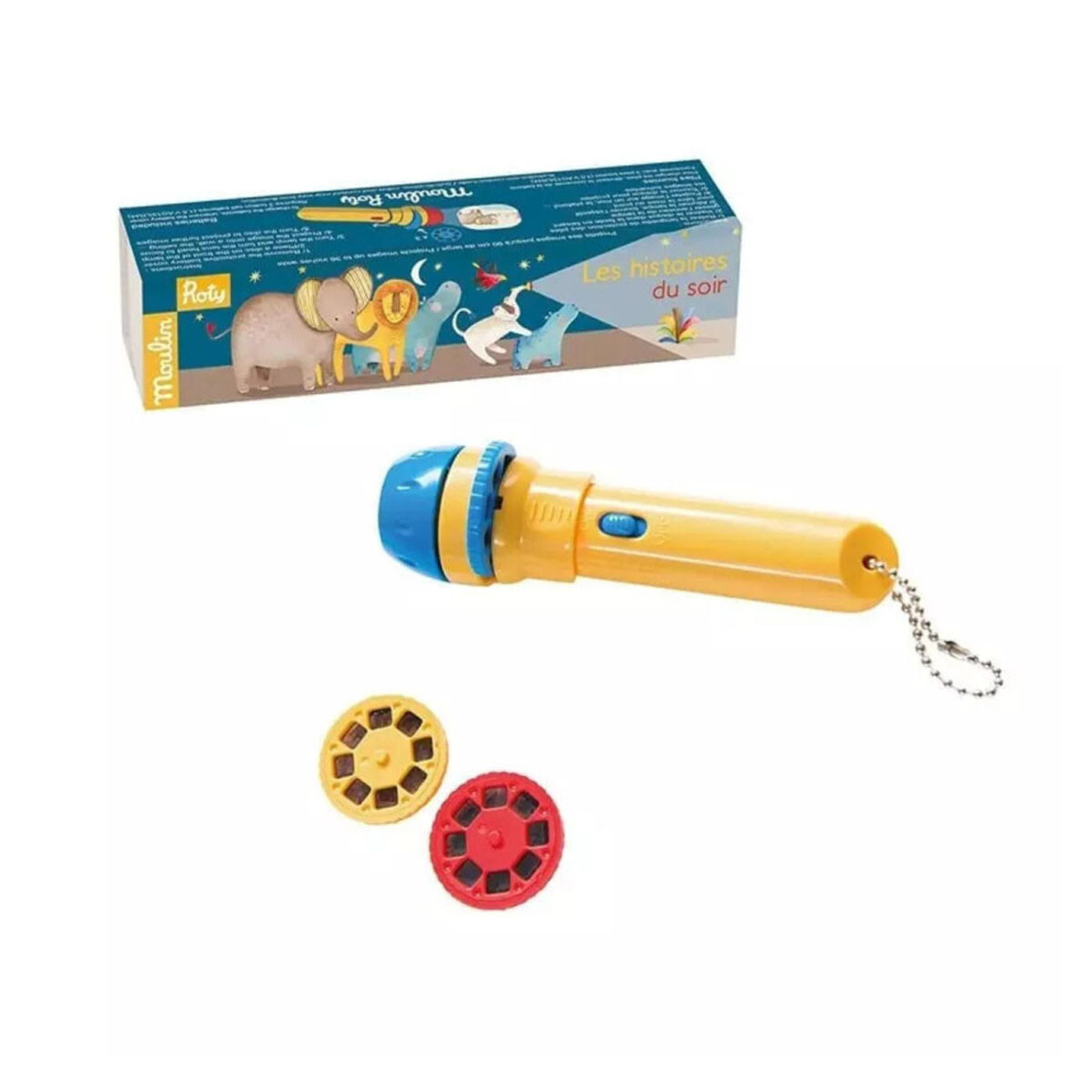 Proyector de Historias Animales Les Papoum Moulin Roty 