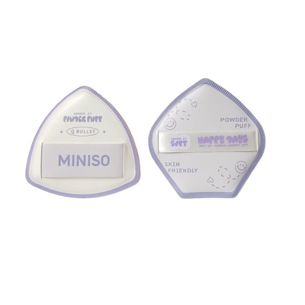 Esponja de maquillaje 2pcs violeta