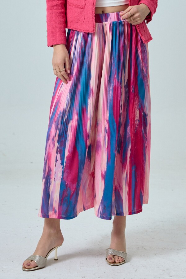 Capri Wide Leg MULTI/FUCSIA