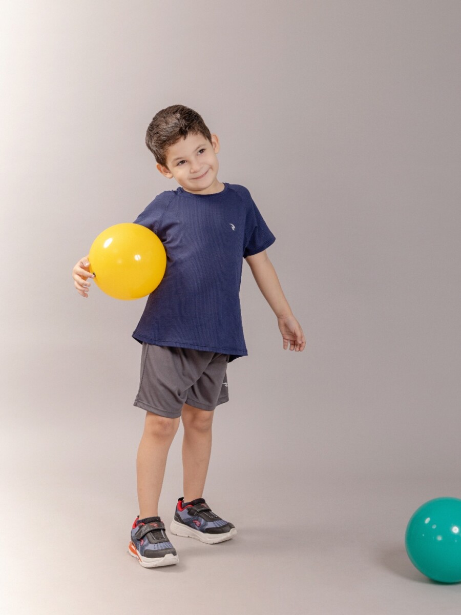 Remera Deportiva. - Azul Marino. 