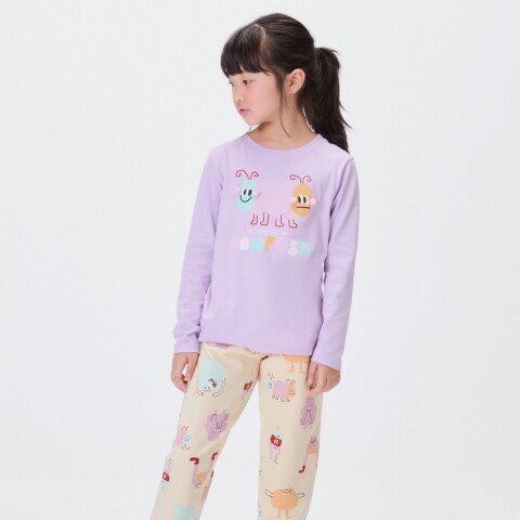 PIJAMA ML INFANTIL LILAS