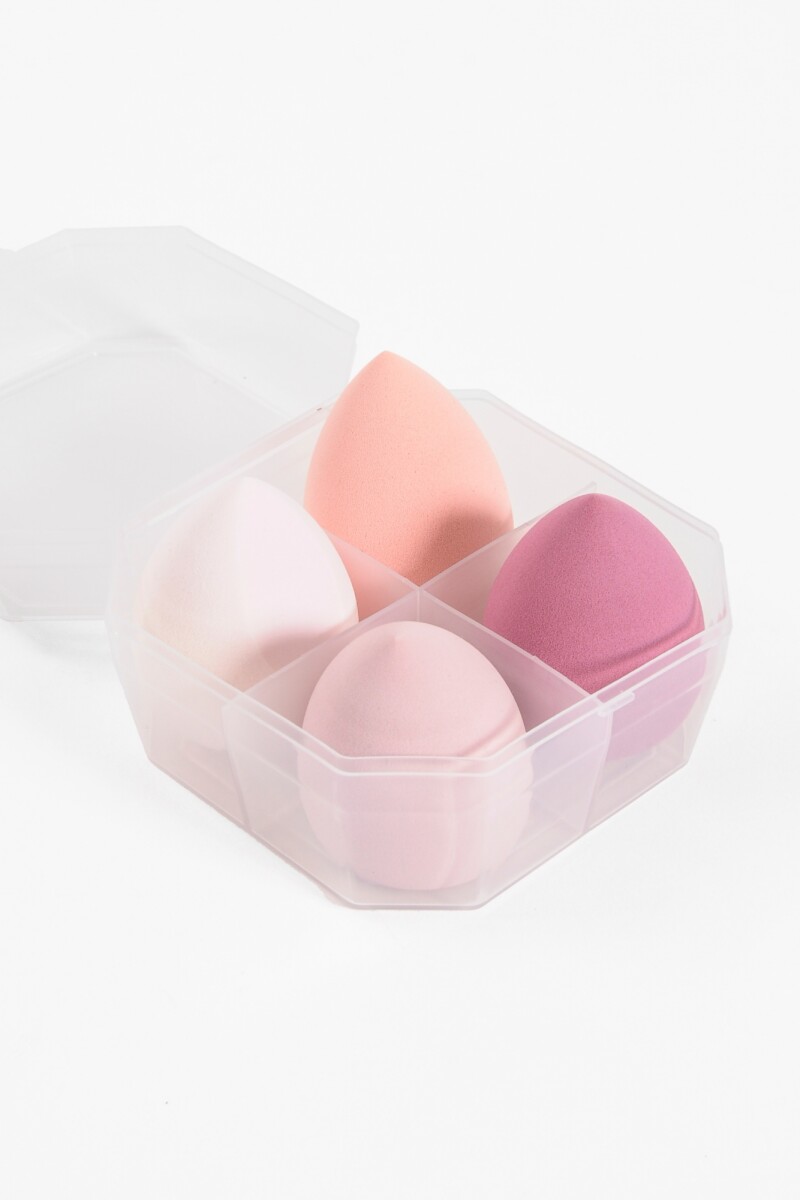 Set de esponjas faciales rosado