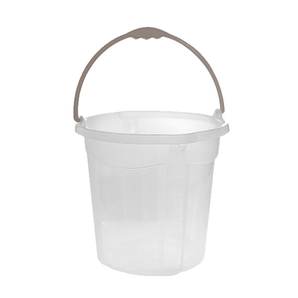 BALDE PLASTICO 14 LTS. TRANSPARENTE