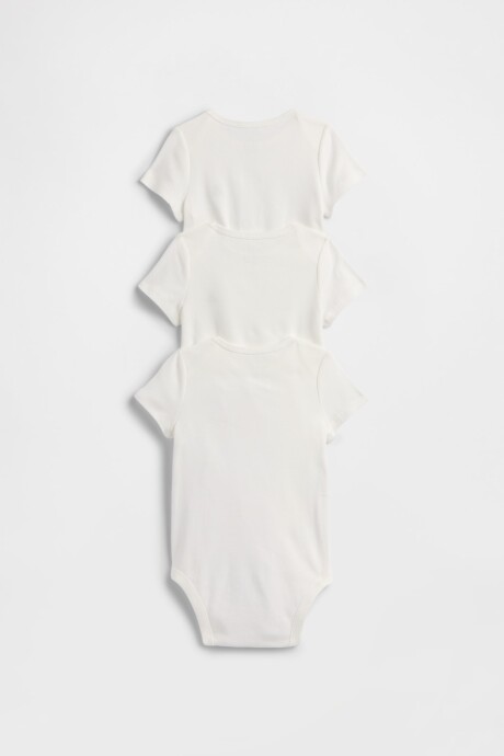 Bodies Pack X3 Bebé New Off White