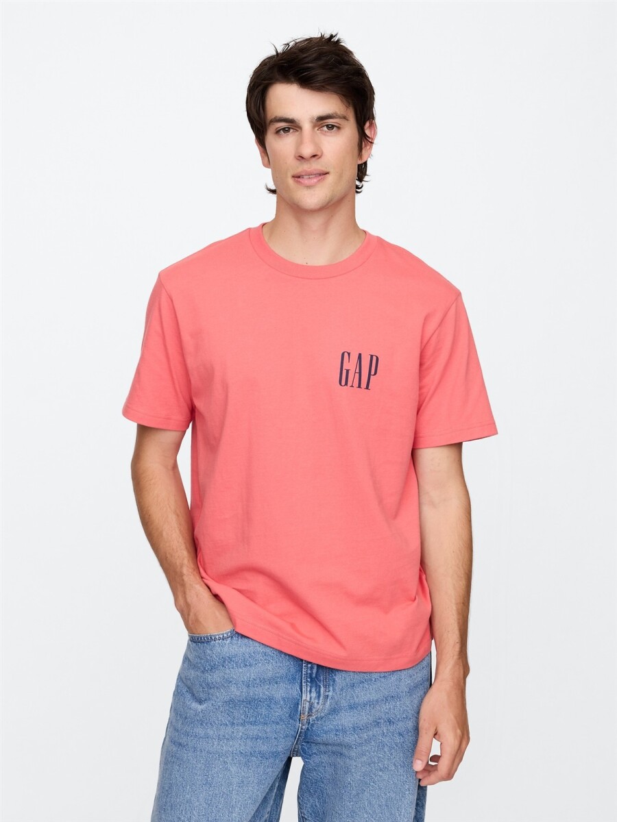 Remera Logo Gap Hombre - Watermelon Ice 