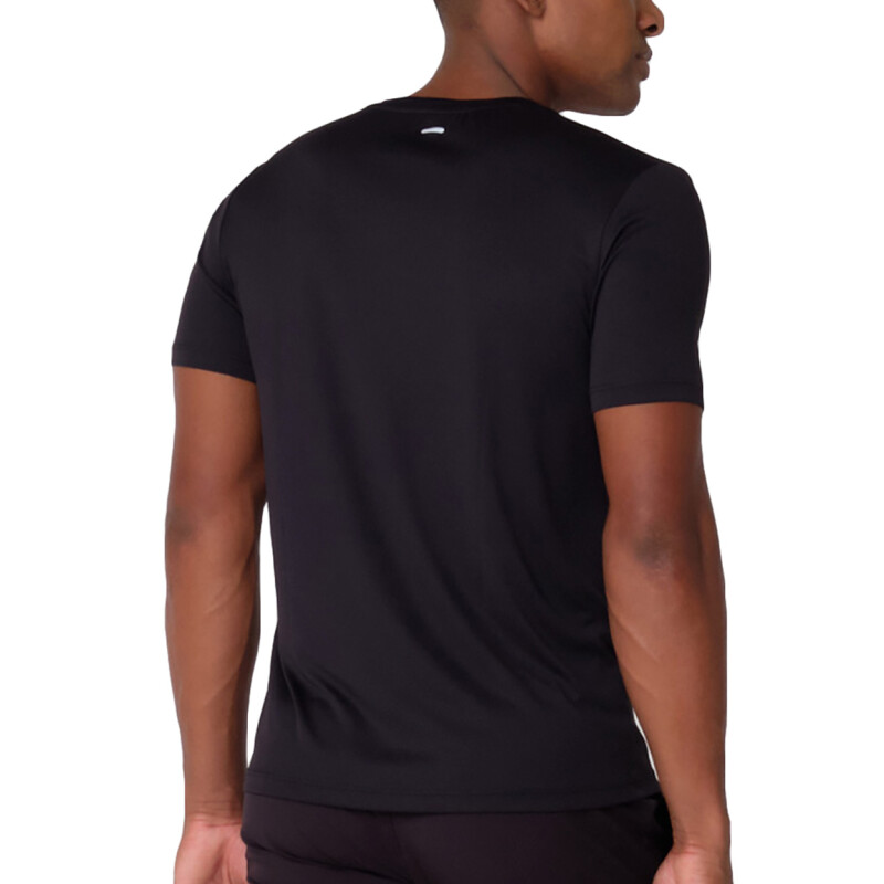 Fila Remera Reflective Core Run Negro Hombre Negro