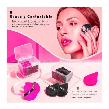 Set de 14 esponjas BS-Mall para base Triangle Puff con estuche colores surtidos Set de 14 esponjas BS-Mall para base Triangle Puff con estuche colores surtidos